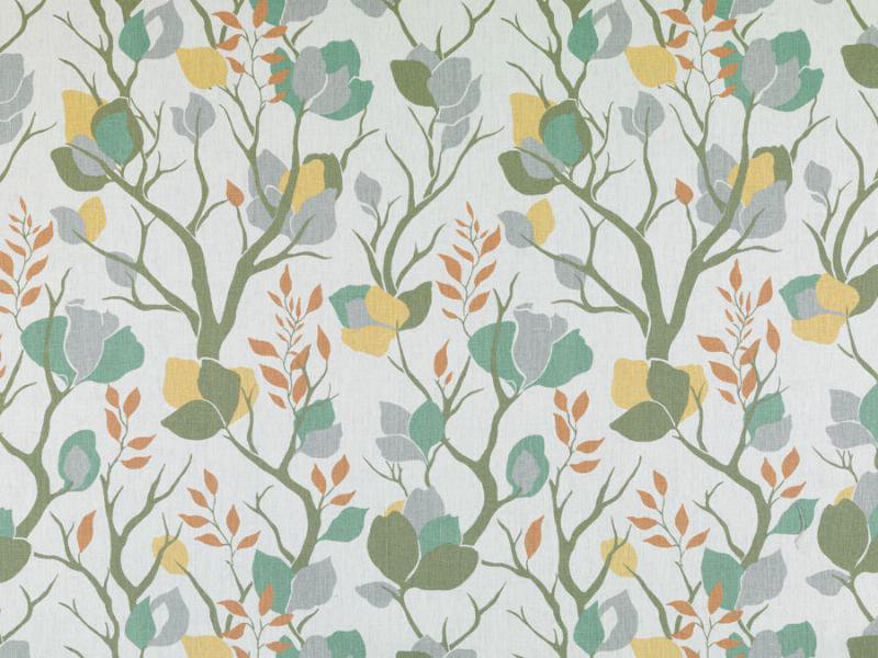 Tissu Whimsy Garden Lyford, Doré / vert