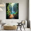 Art mural en verre trempé tropical-994545754