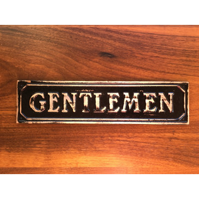 Enseigne de porte gentlemen’s