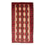 Tapis rouge en laine noué à la main de conception unique 2 pi 11 po x 5 pi 3 po New Age