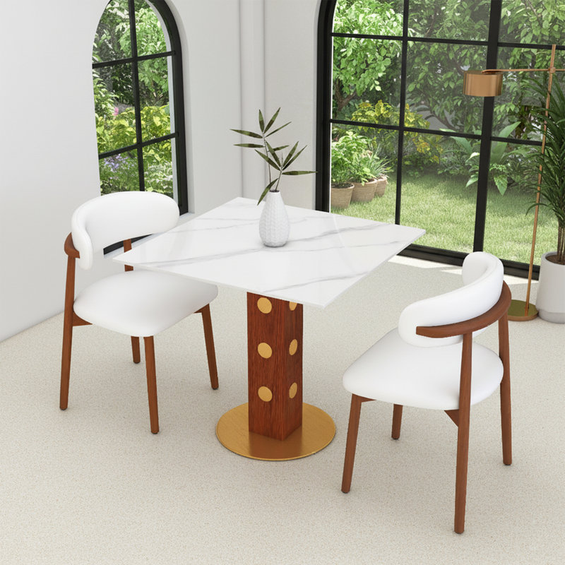Table de restaurant 33,46 po Modern, Blanc