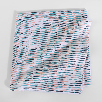 Ensemble de 12 serviettes de table en coin en coton mélangé à motif d'angle imprimé serviettes de table lavables et réutilisables 20 x 20