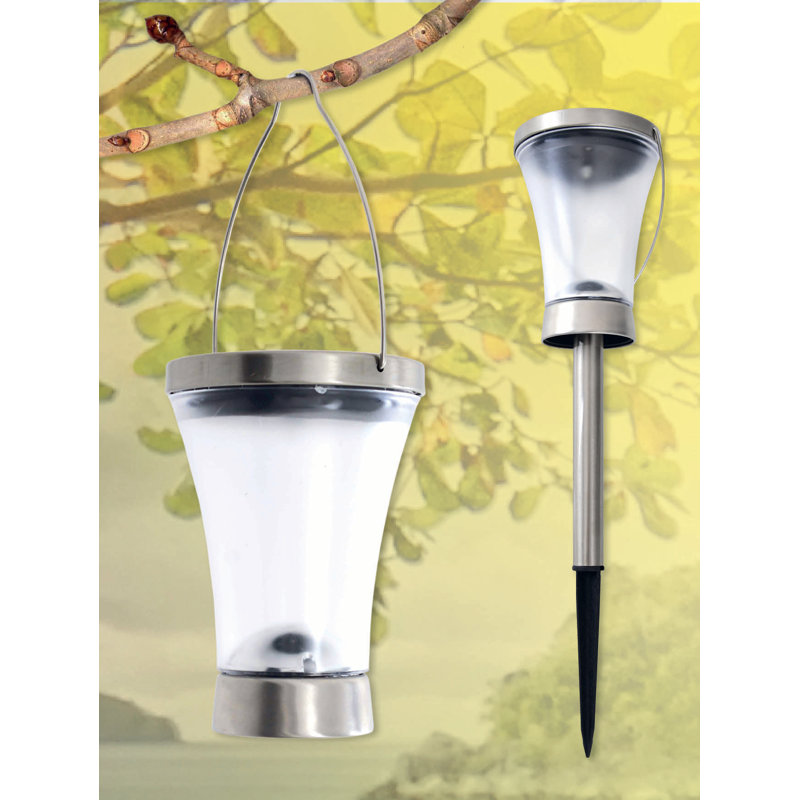 Chrome Solar Powered Integrated LED Pathway Light Pack