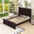 Panel Bed with Headboard and Slats-858236030-858236032