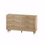 Armoire de rangement, rotin, 18 po, armoire de rangement en rotin, 51,6 tiroirs