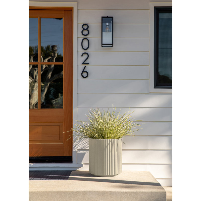 Pot à fleurs rond Demi Series, 1, Sable, H 16 po x l 14,75 po x P 14,75 po