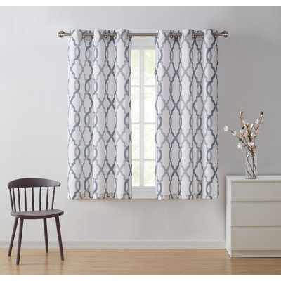 Semi Sheer Curtain Panel Pair