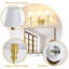 Applique murale de salle de bain pour salle de bain avec abat-jour en tissu blanc-293532701-293532702-293532775