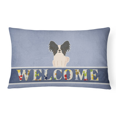  Coussin Papillon Welcome