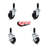4-Piece Hard Rubber Caster Set