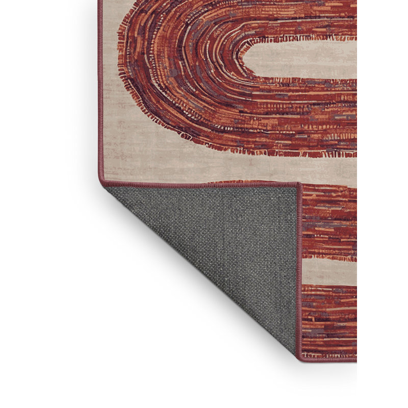 Tapis rouge soyeux et moelleux, Rectangle 4 pi x 6 pi