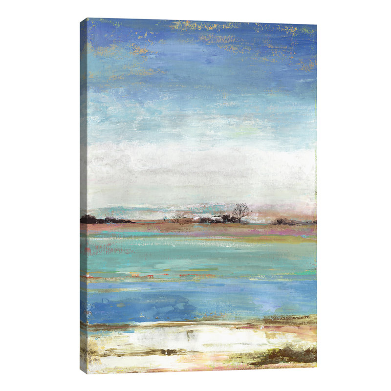 'Waterfront I' Painting on Wrapped Canvas, 66.04 cm H x 45.72 cm W x 1.91 cm D