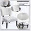 Fauteuil d'appoint capitonné avec sièges surdimensionnés