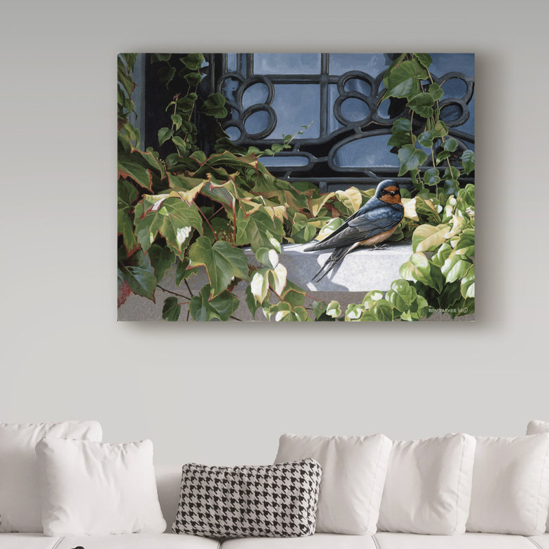 «The Window Ledge» par Etelca, impression sur toile tendue, H 14 po x l 19 po x P 2 po