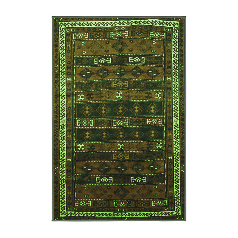 Tapis vert traditionnel Traditional 662, Rectangle 6 pi x 9 pi