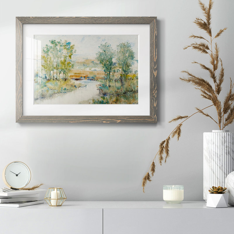 " Trees On The Creek II ", Gray