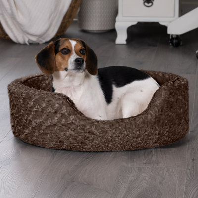 Ultra Plush Oval Donut Dog Bed