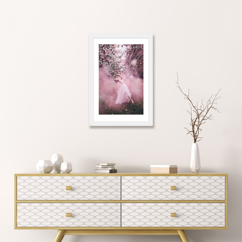 «Été russe» - reproduction, Papier beaux-arts encadré blanc, H 24 po x l 16 po x P 1 po