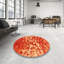 Tapis contemporain rouge / jaune Nia-115919551