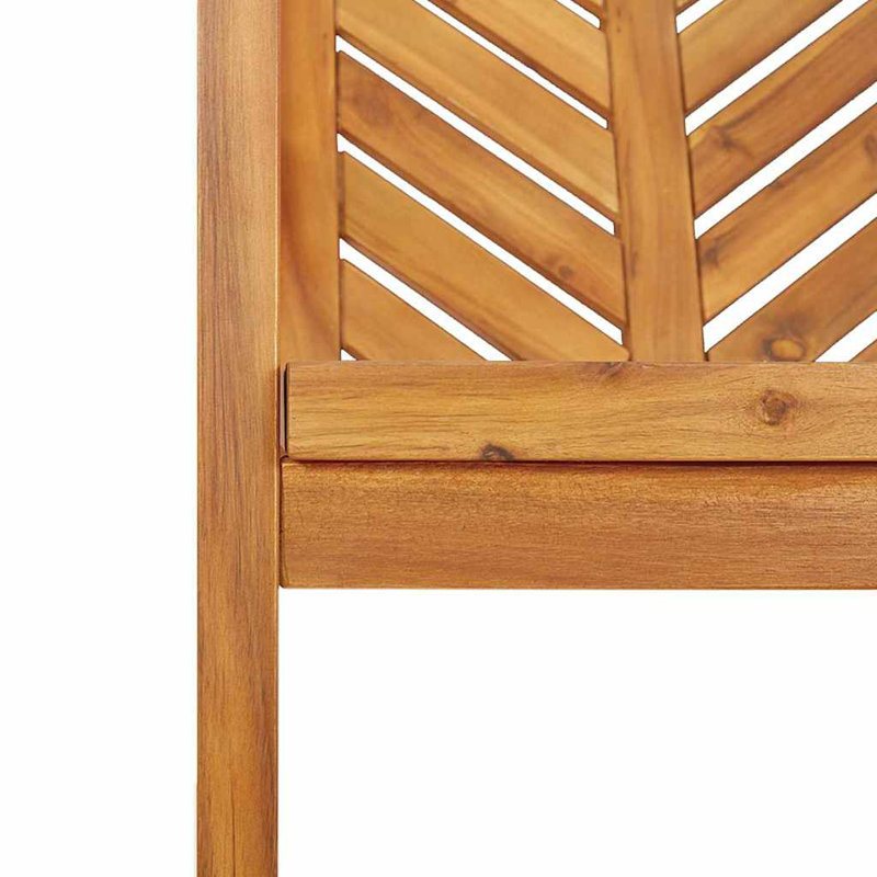 4 - Person Wood Patio Dining Set with Rectangular Table