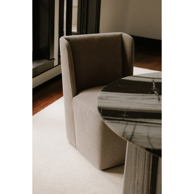 Chaise de salle à manger rembourrée Corrie, Sable chaud