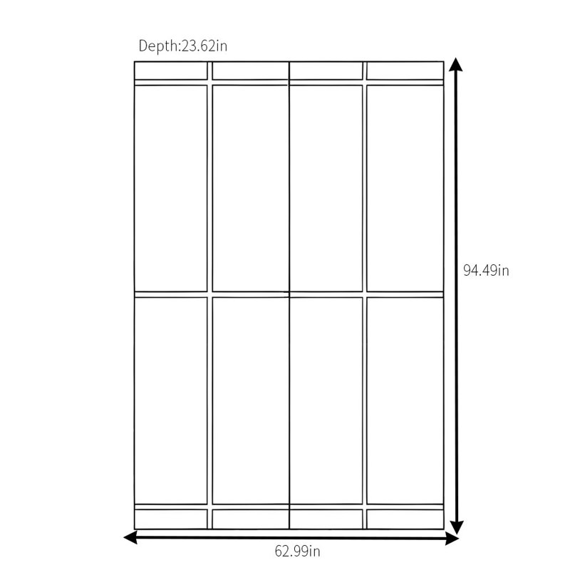 Armoire simple rétro classique