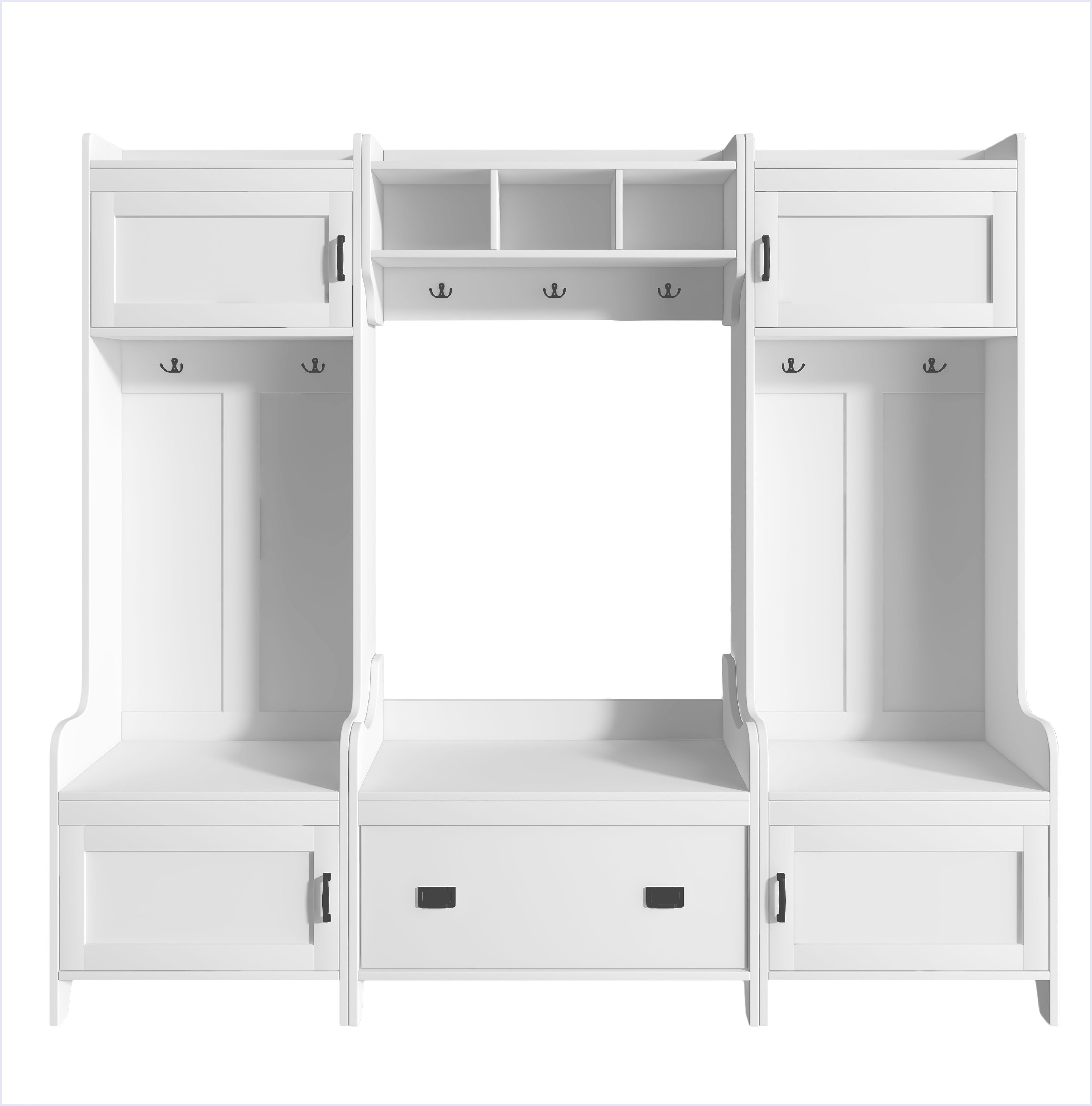 yuanhuan Modern Style 4-In-1 Multiple Functions Hallway Coat Rack