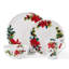 Mikasa Hope Joy Holiday Poinsettia 16 Piece Chip Resistant Dinnerware Set, Service for 4, Multicolor