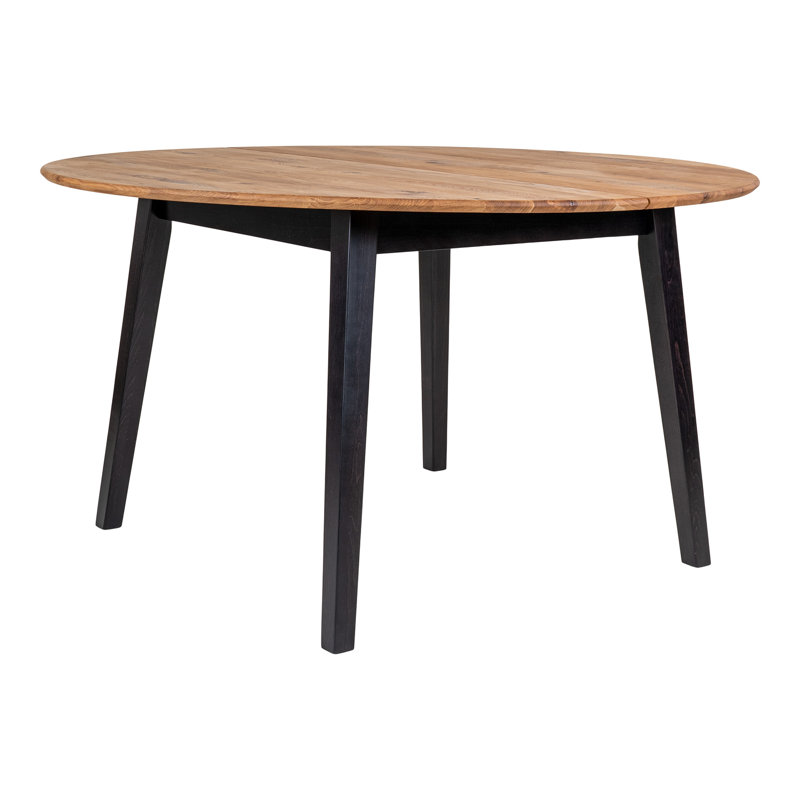 Colberg Oak Round Solid Wood Dining Table, Beige