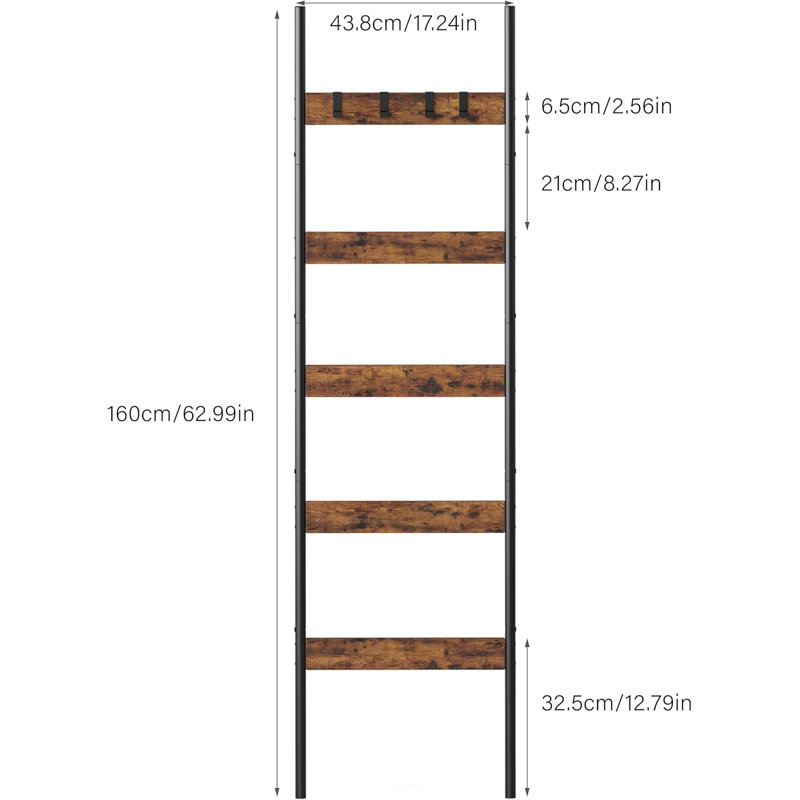 Wooden towel display rack