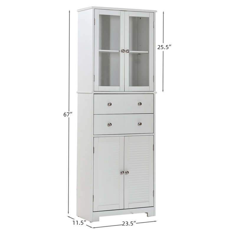 67'' H Modern Kitchen Pantry Cabinet