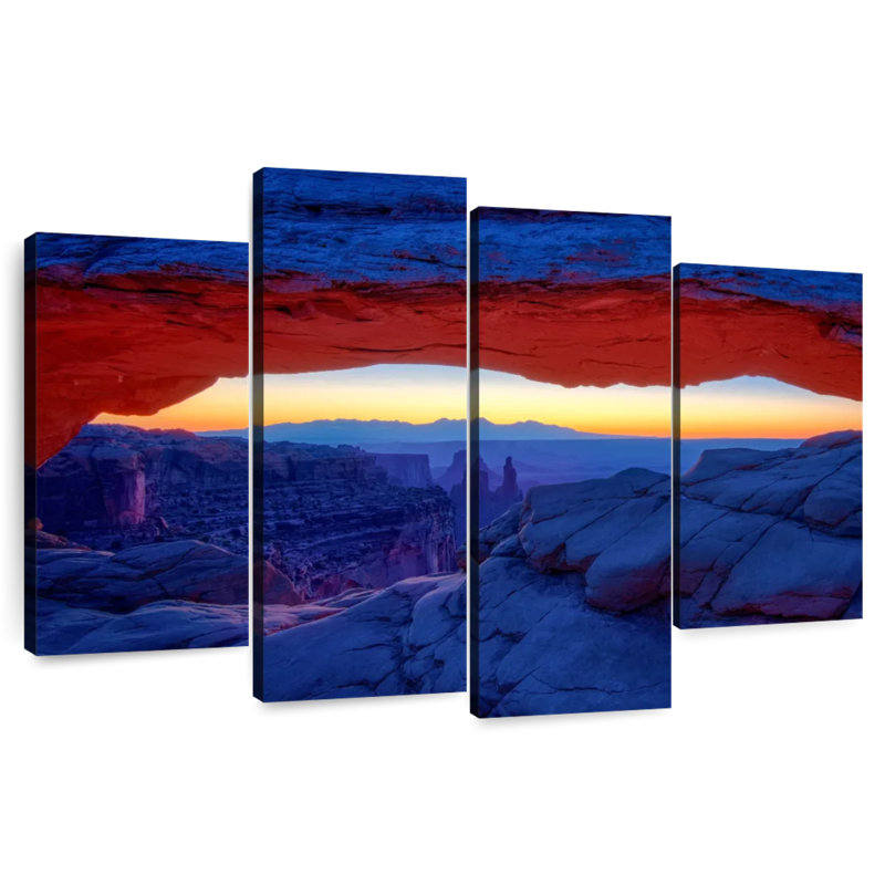 Alvord Sunset Under Mesa Arch, 22" H x 36" W