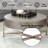 Light Brown & Champagne Finish Coffee Table