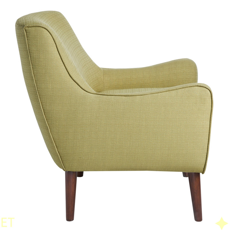 Fauteuil d'appoint de style Mid-Century, Vert