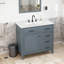 Meuble-lavabo autoportant 36 po - comptoir en céramique, structure en bois massif et armoire en MDF avec tiroir rabattable-462241417-462241412
