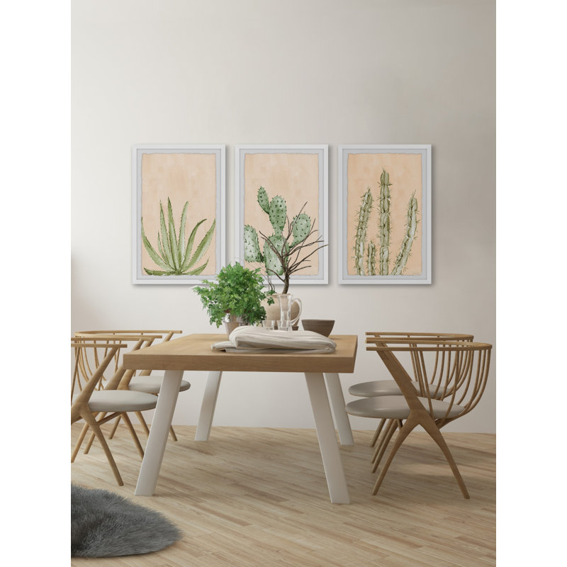 Alaia Don't Touch Me by Marmont Hill - 3 Piece Single Picture Frame Painting, 45cm H x 38cm W x 3.8cm D