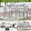 Ensemble de table de comptoir 5 pièces, ensemble de table de cuisine avec table carrée, table de salle à manger à hauteur de comptoir