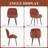 Comfort Stability Chenille Upholstered Dining Side Chair With Perfect Posture Support-1065466401