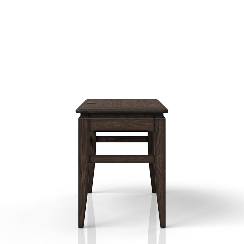 Bureau d'écriture chocolat avec structure et prêt à l'emploi, tiroir de rangement, bois massif +, 50 po, profondeur 24,11 po, largeur 49,35 po, hauteur 31,23 po, poids de 84,3 lb, fabrication,