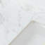 Dessus de meuble-lavabo de salle de bain, dessus de meuble-lavabo en pierre frittée blanc Carra avec lavabo rectangulaire encastré en céramique (seulement le comptoir de salle de bain) -121099791