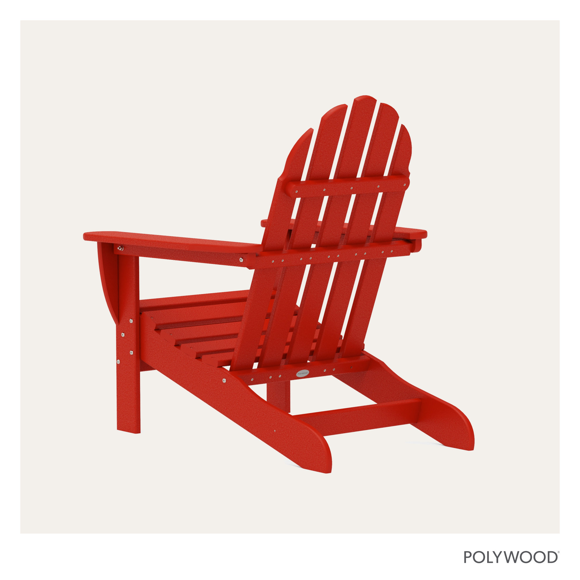 POLYWOOD Classic Adirondack Chair, Sunset Red