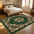 1PC Boho Tropical Geo Leaf Art area rugs for Living Room, Soft and Comfortable, Suitable for all seasons, easy-to-maintain, machine washable Indoor floor mat, Under Table Farmhouse suitable for dining, bedroom, kitchen, patio, entryway Home Decor,-627610577