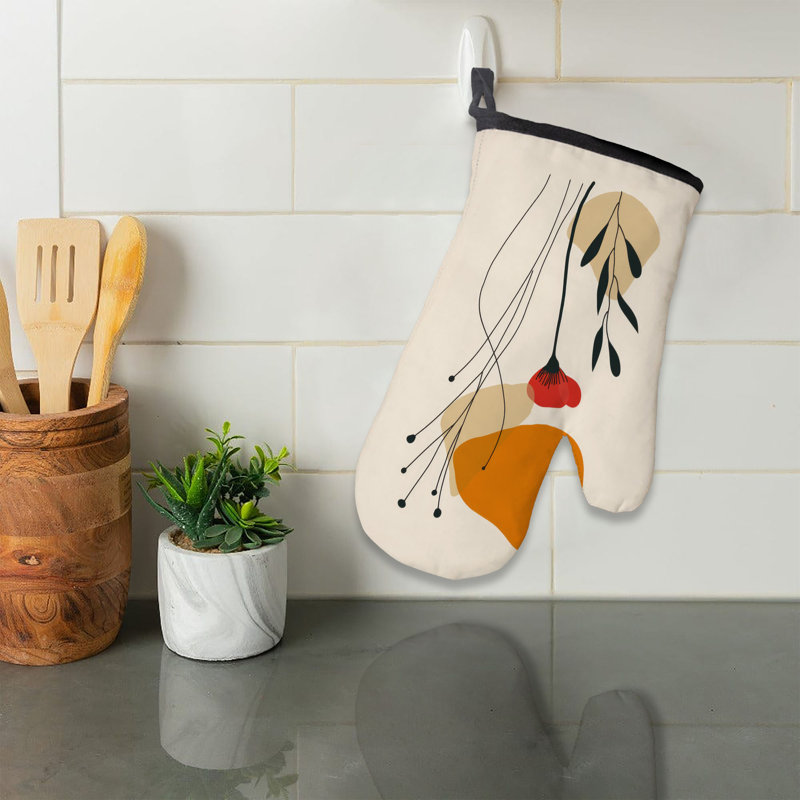 Soft Botanic Oven Mitt Cotton Twill