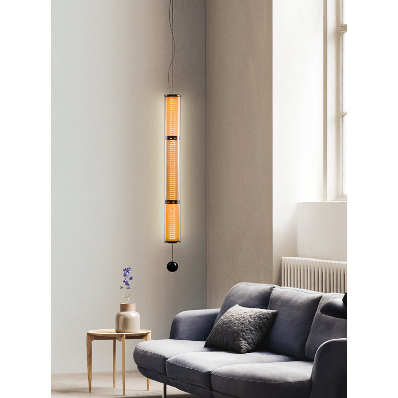 Luminaire suspendu cylindrique 1 lumière DEL Keshanda