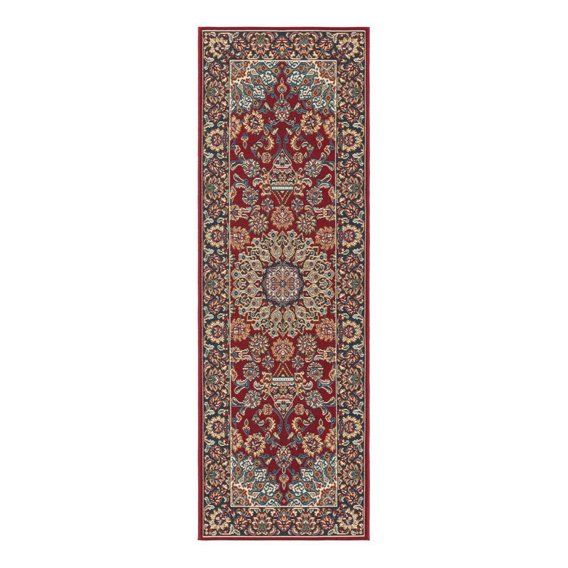 Indoor/Outdoor Traditional Area Rug, Runner 2' x 6'1"