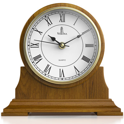 Analog Solid Wood Quartz movement / Crystal Tabletop Clock
