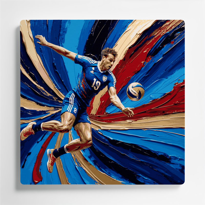 Art mural en métal Sports Handball, H 16 po x l 16 po x P 0,05 po