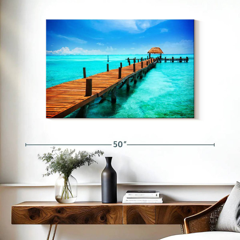 Heavenly Isla Mujeres Dock, H 26 po x l 39 po