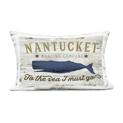 Chesapeake Bay Lobster Outdoor Printed Pillow, design by Jennifer Pugh