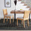 Chaise de salle à manger avec coussin Monarrez Cane